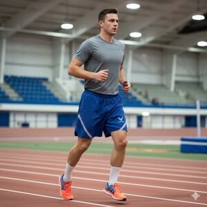 US Air Force Mens XL PTU Physical Training Uniform Trunks Running Shorts Blue